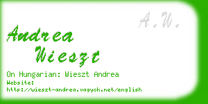 andrea wieszt business card